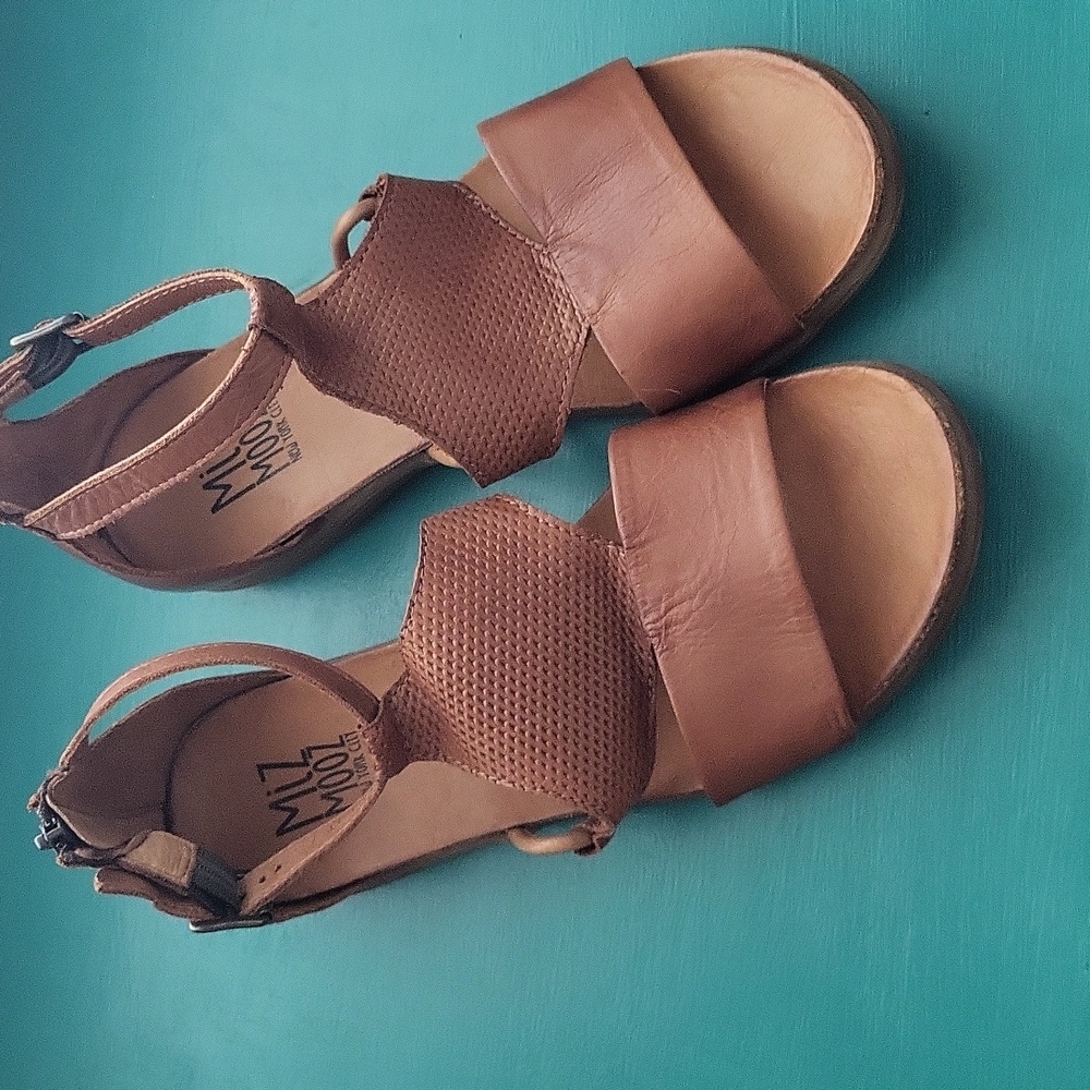 Miz Mooz Mari Leather Sandals - Tan - EU 39/US 8.5-9